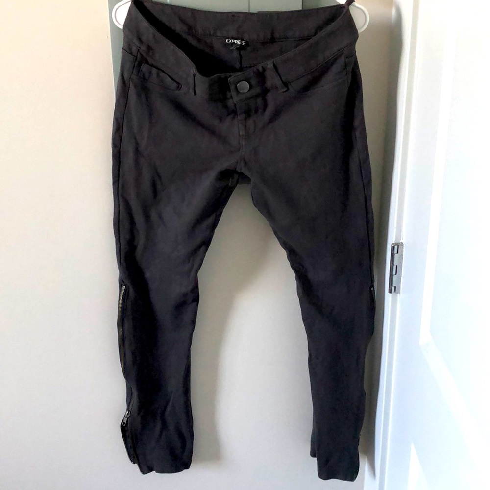 Express dark grey jeggings